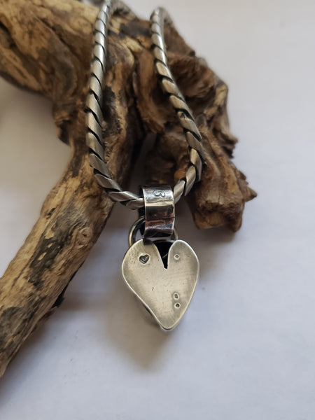 3D Hollow-Form Heart Pendant