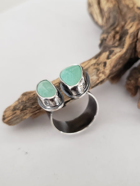 Double Turquoise Terminal Ring