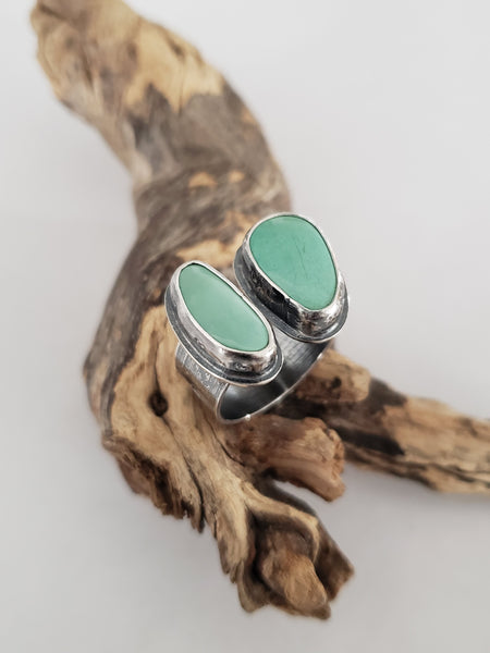 Double Turquoise Terminal Ring